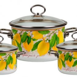 Steel enameled cookware from famous brand "Vitross" Russia