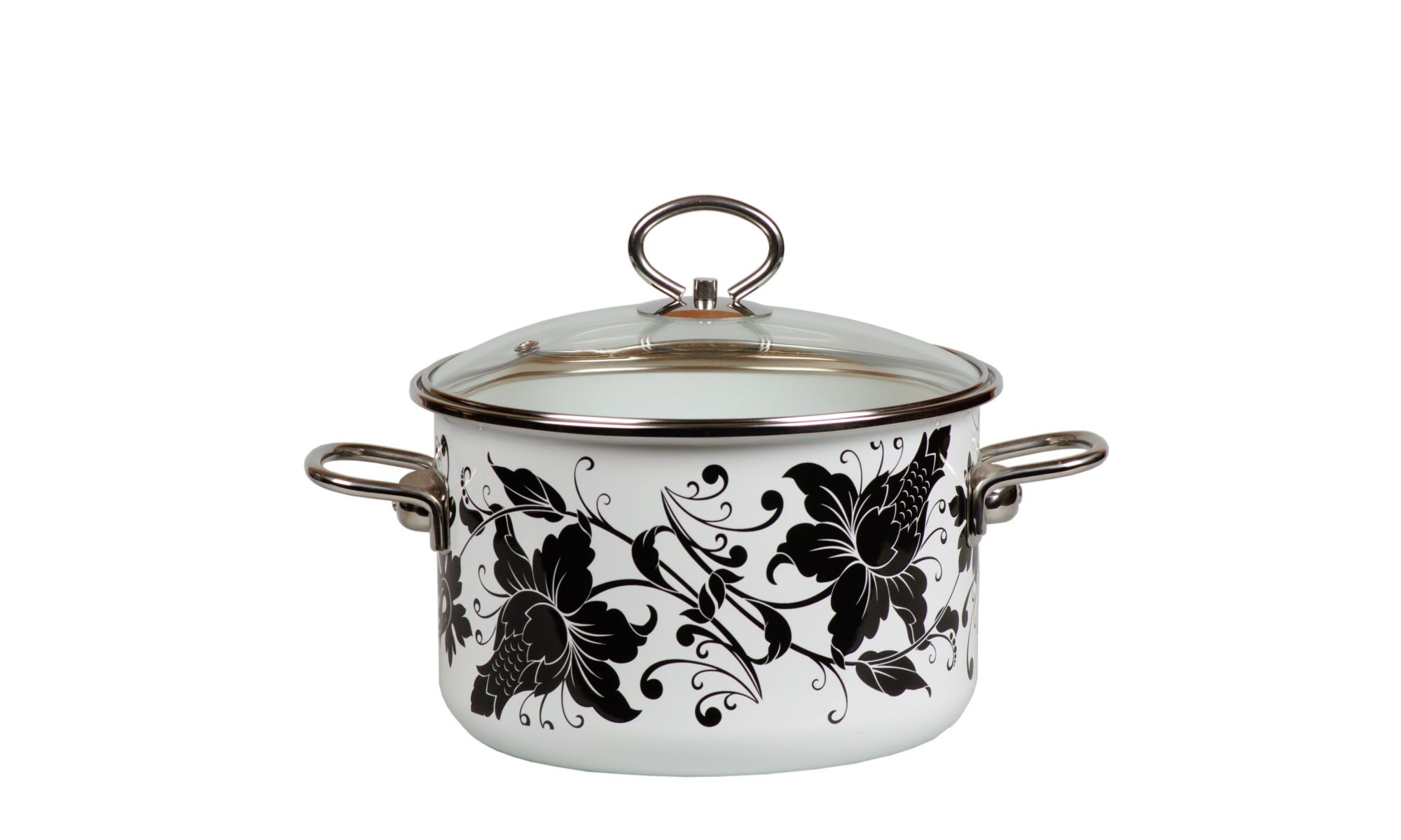 3L. "Tango" Steel Enameled pot. Suitable for electric